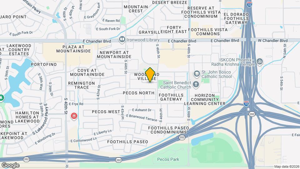 4525 E Silverwood Dr Mapa y Detalles de la Ubicación