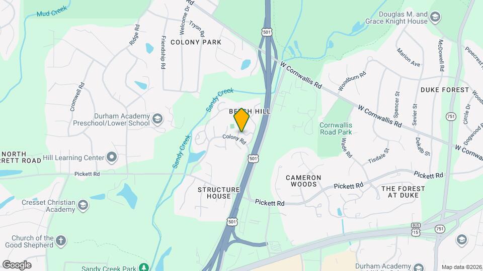 111 Twisted Oak Pl Map and Location Details