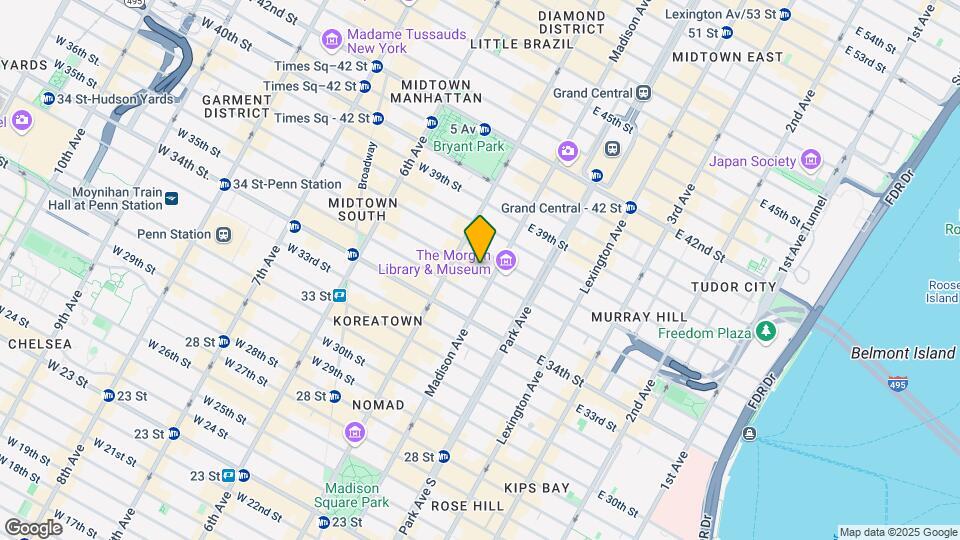 15 E 36th St Mapa y Detalles de la Ubicación