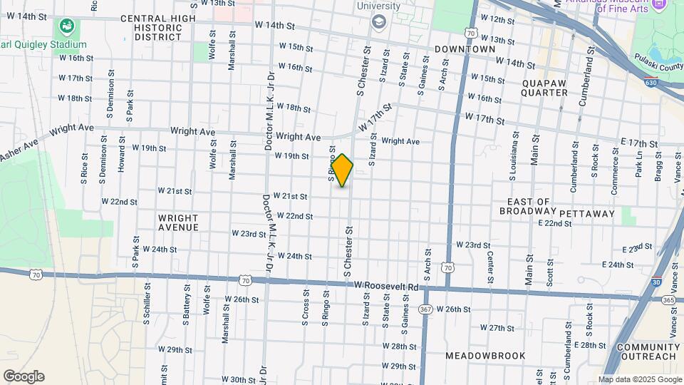 1016 W 21st St Map and Location Details