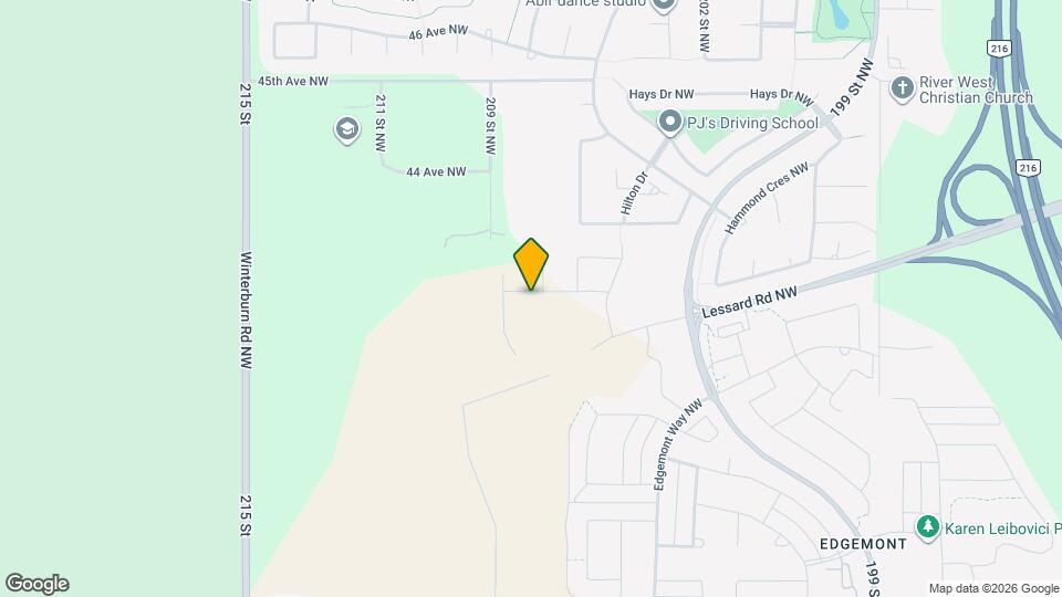 20708 42 Ave NW Map and Location Details