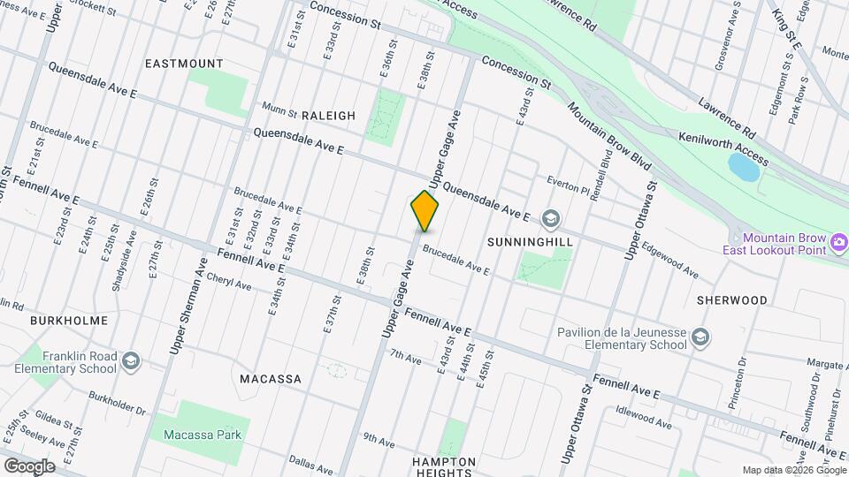 489 Upper Gage Ave Map and Location Details