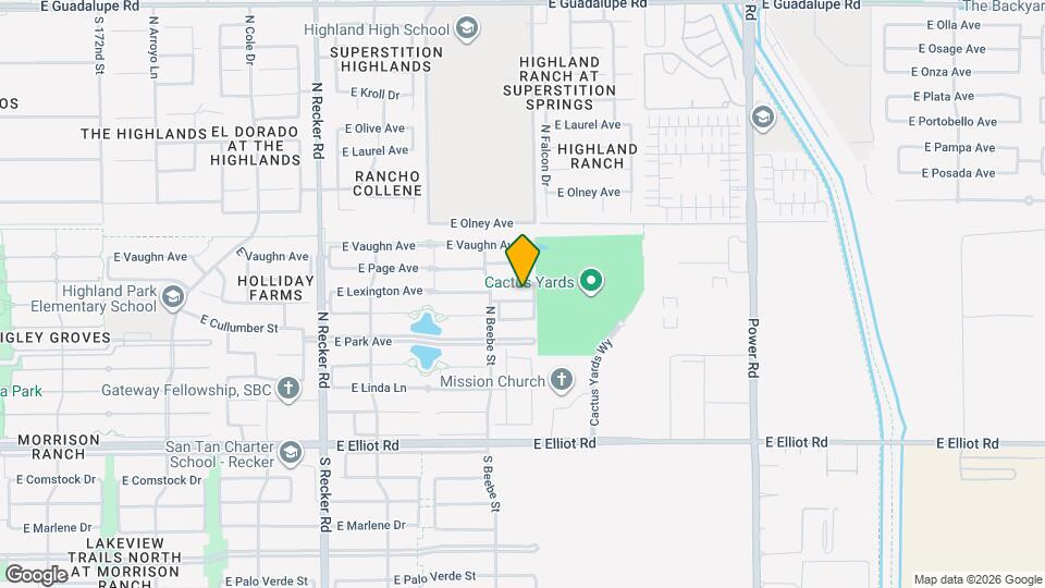4360 E Lexington Ave Map and Location Details