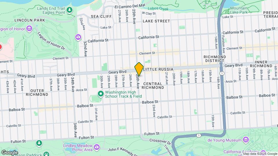 548 25th Ave Mapa y Detalles de la Ubicación