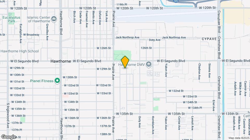 12909 Cordary Ave Map and Location Details