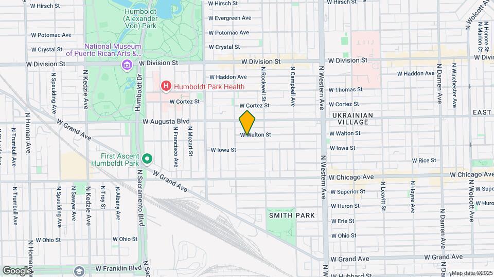 2637 W Walton St, Unit 2nd floor Map and Location Details