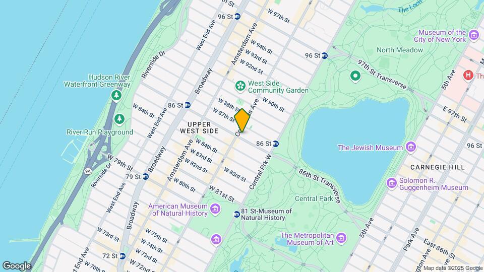 57 W 86th St Map and Location Details