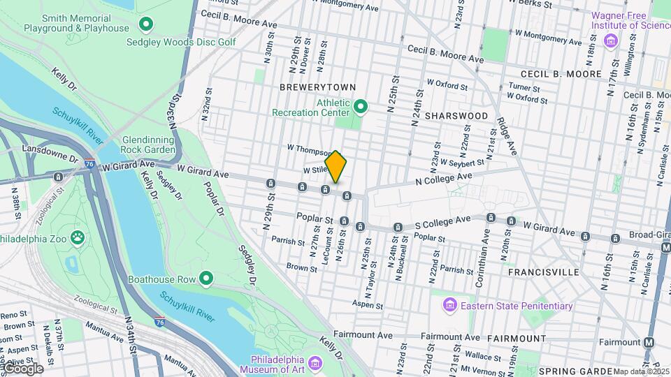2621 W Girard Ave Map and Location Details