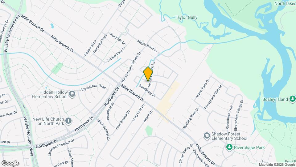4611 Pin Oak Creek Ln Map and Location Details
