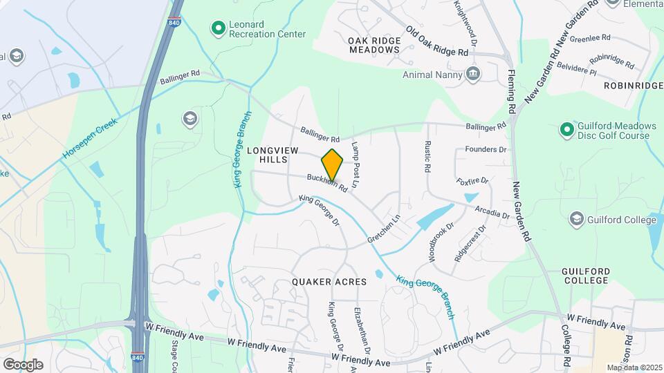 6105 Buckhorn Rd Map and Location Details