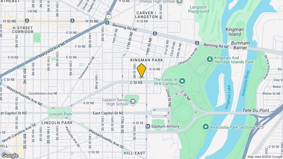 1820 C St NE Map and Location Details