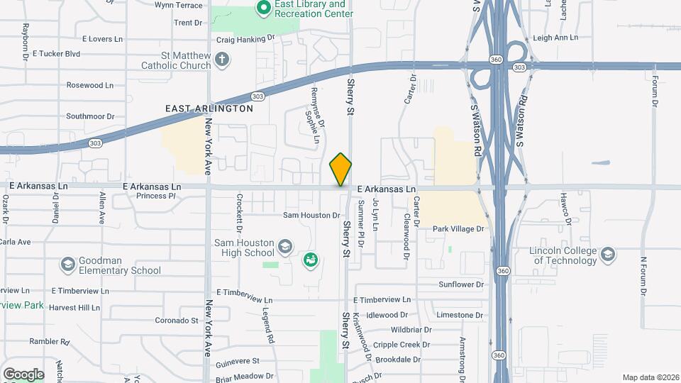 2160 E Arkansas Ln Mapa y Detalles de la Ubicación