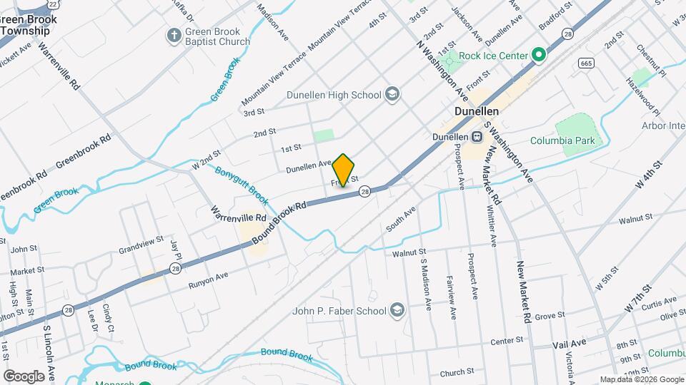 638 Bound Brook Rd Map and Location Details