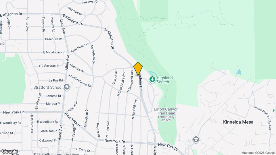 2151 N Altadena Dr Map and Location Details