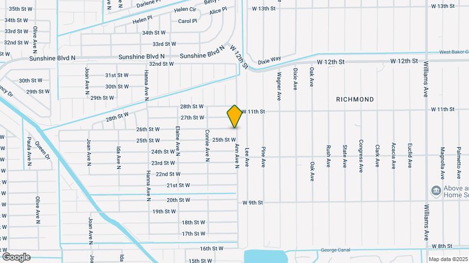 2501 26th St W Map and Location Details