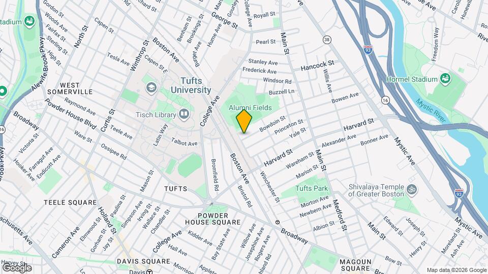 133 Bowdoin St, Unit Sunny Apartment Near Tufts with Parking Map and Location Details