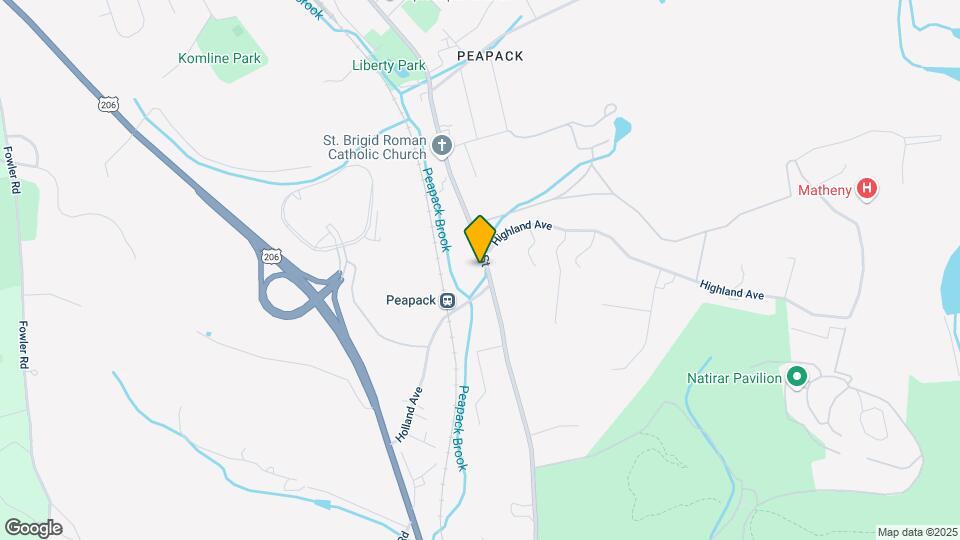 Peapack/Gladstone Family Housing Map and Location Details