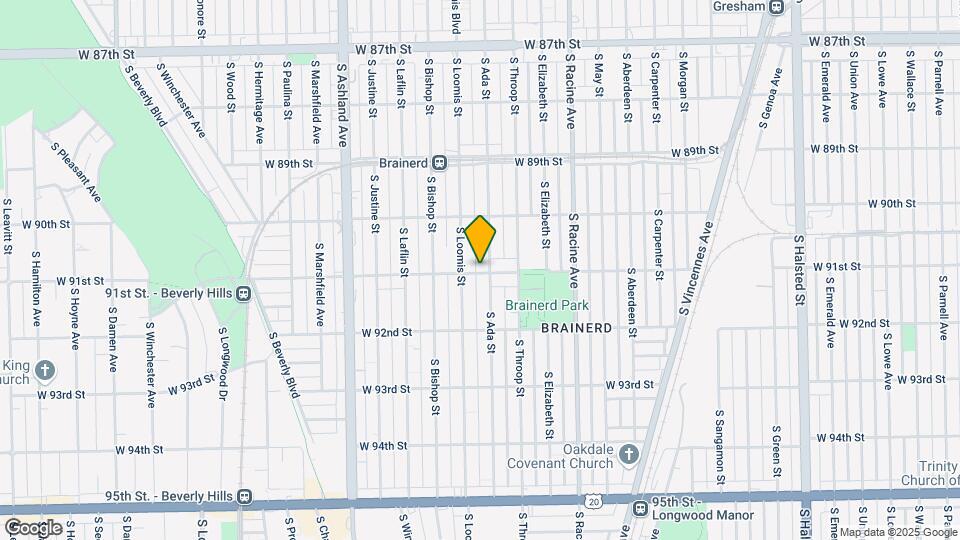 1342 W 91st St Map and Location Details