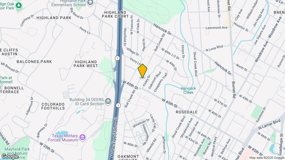 4513 Bull Creek Rd Map and Location Details