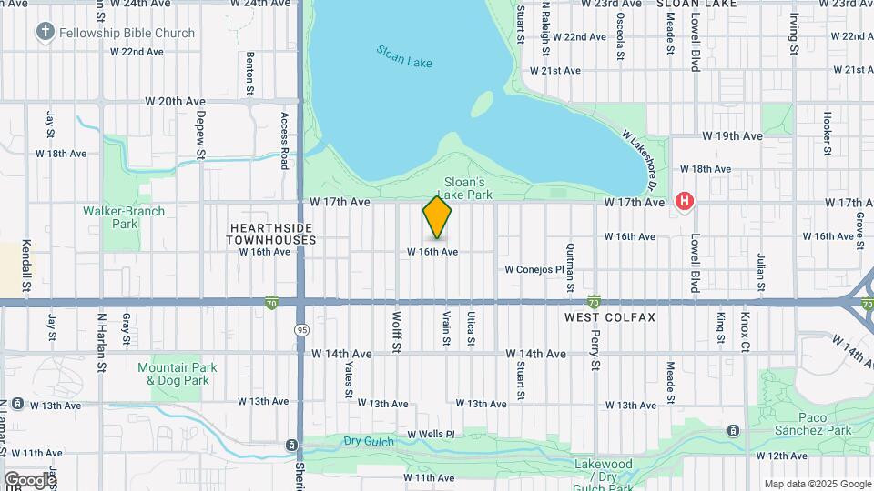 1601-1611 Vrain St Mapa y Detalles de la Ubicación