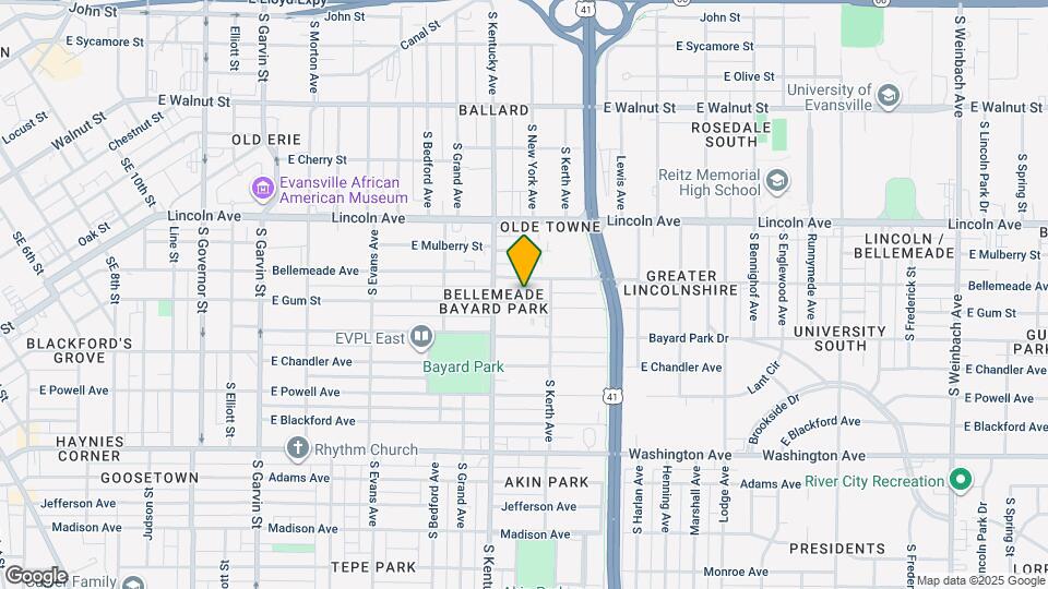 1026 E Gum St Map and Location Details
