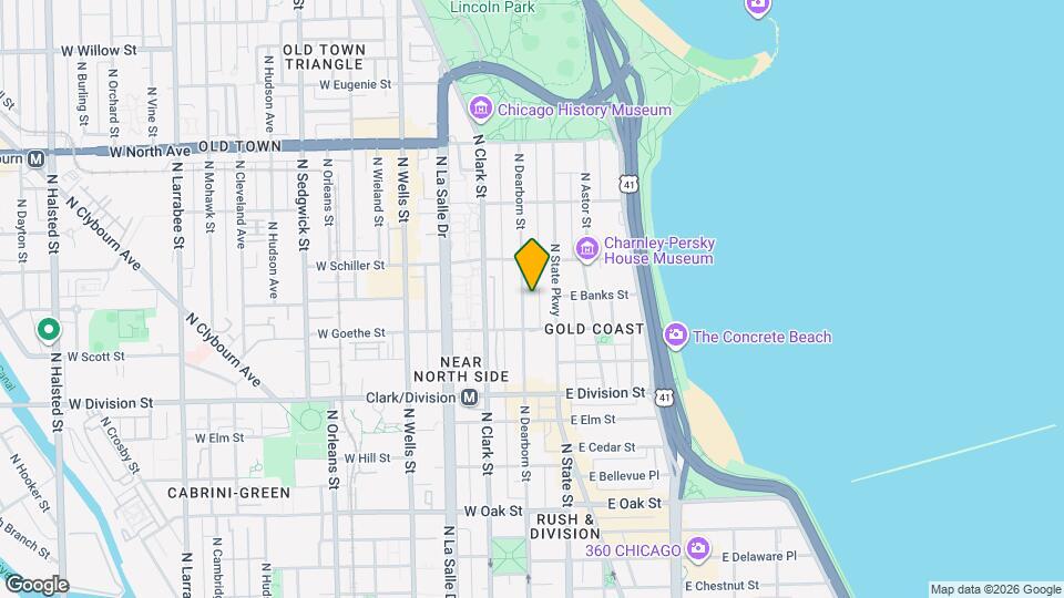 1329 N Dearborn St Map and Location Details