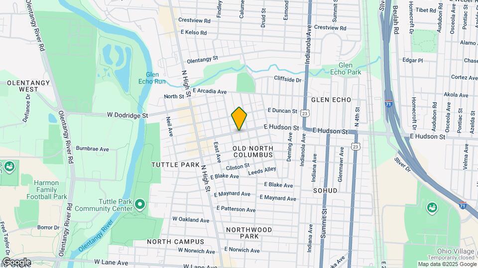 127 E Hudson St Mapa y Detalles de la Ubicación