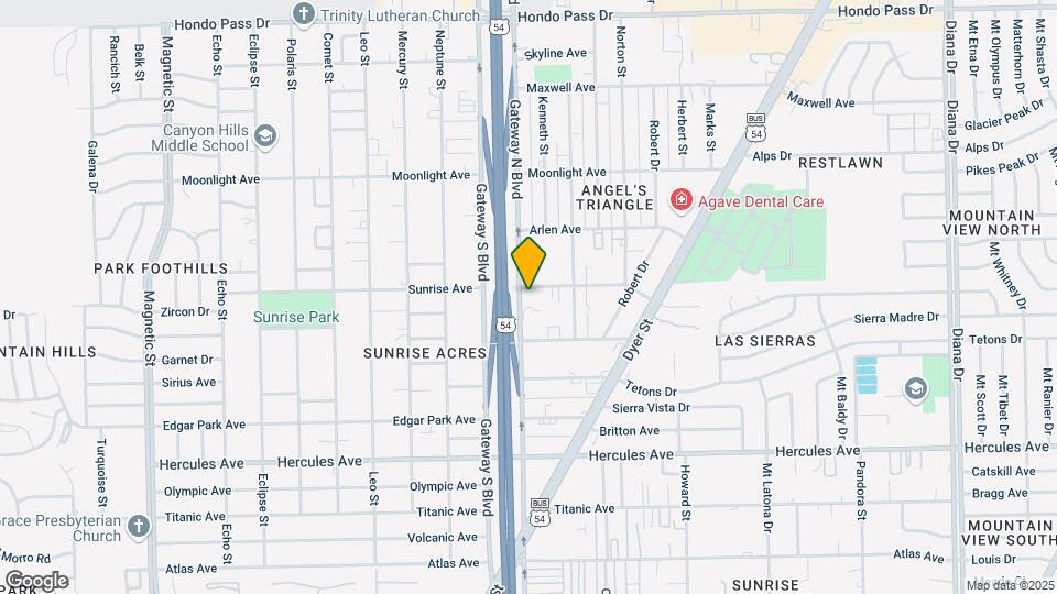 4400 Sunrise Ave Map and Location Details