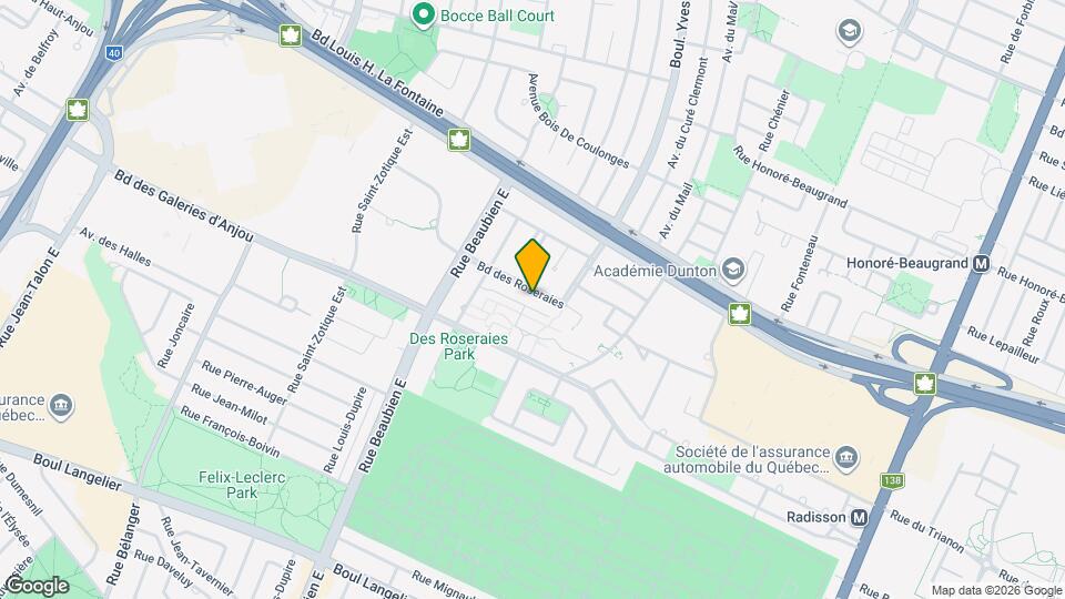 6338-6394 Des Roseraies Boul Map and Location Details