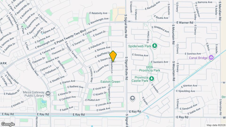 10702 E Lumiere Ave Map and Location Details