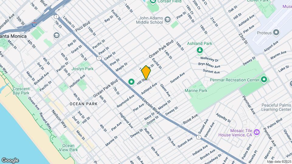 1028 Hill St Map and Location Details