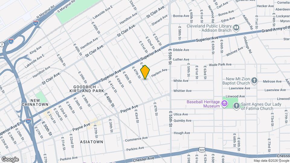 1577 E 47th St Mapa y Detalles de la Ubicación