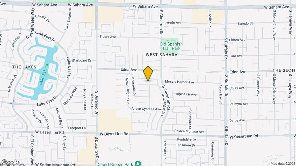 8280 Crown Peak Ave Map and Location Details