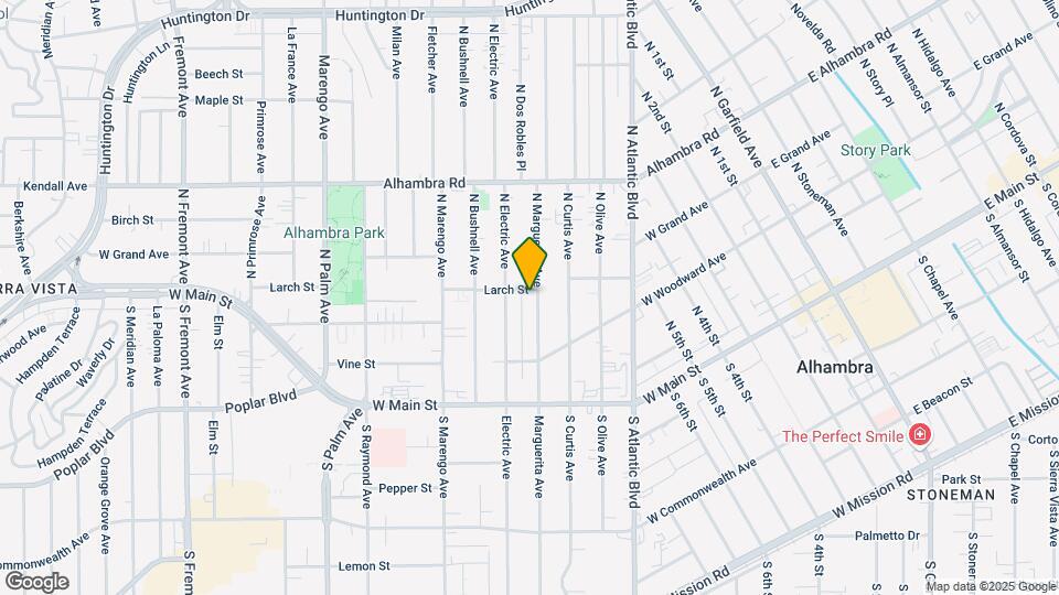 225 N Marguerita Ave Mapa y Detalles de la Ubicación