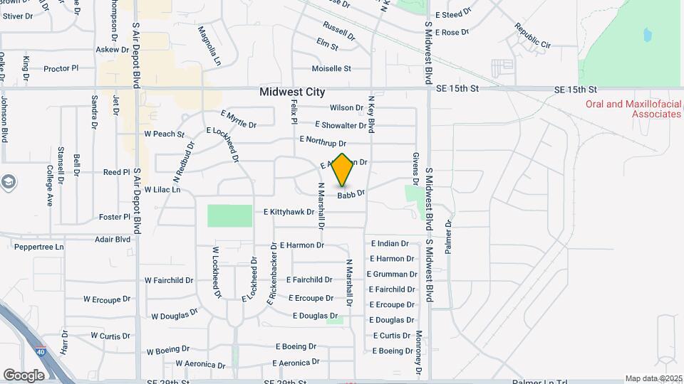 419 Babb Dr Map and Location Details