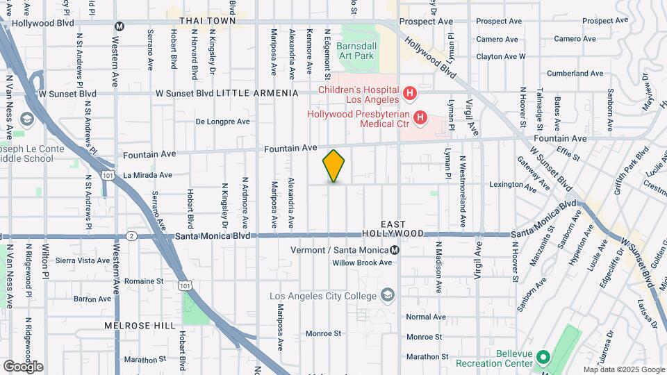 4886 Lexington Ave Map and Location Details