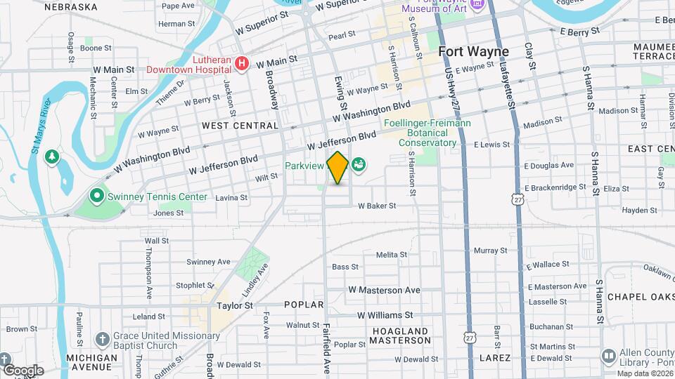 425 Brackenridge St Map and Location Details