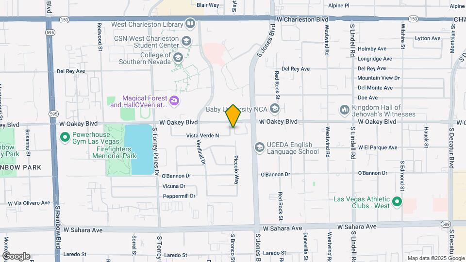 6165 W Oakey Blvd Mapa y Detalles de la Ubicación