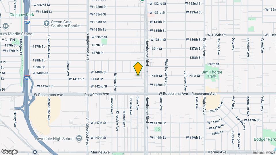 4447 W 141st St Map and Location Details