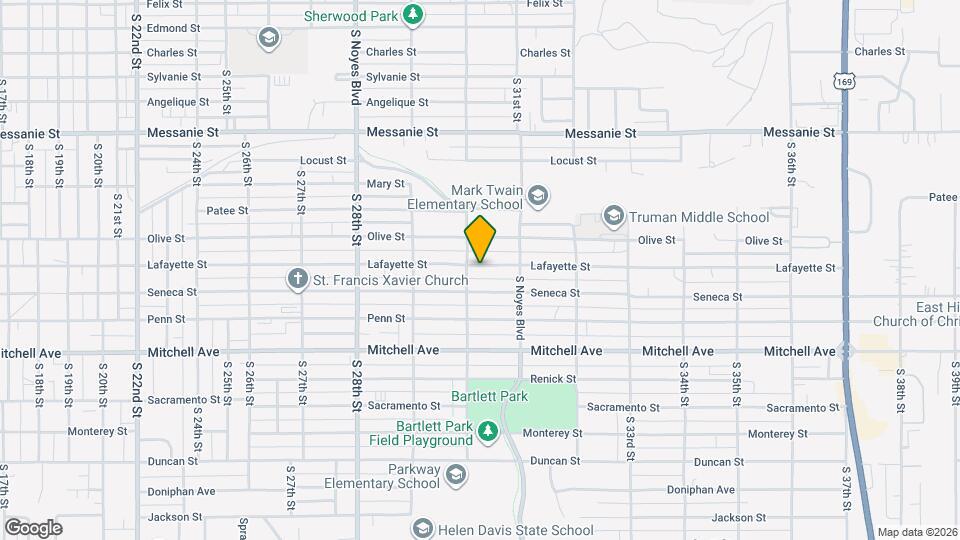 3012 Lafayette St Map and Location Details