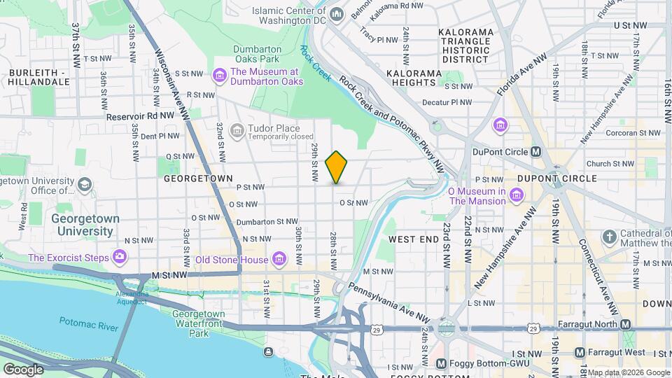 2736 P St NW Map and Location Details