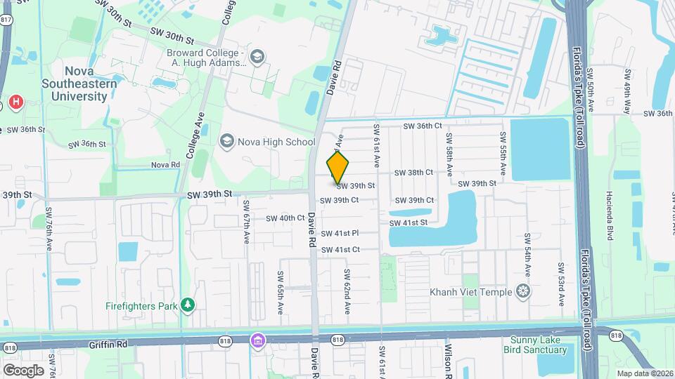 6250 SW 39th St Map and Location Details