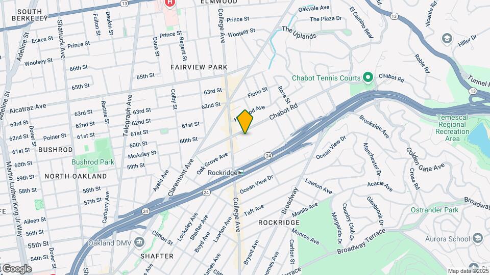 6052 Chabot Rd Map and Location Details