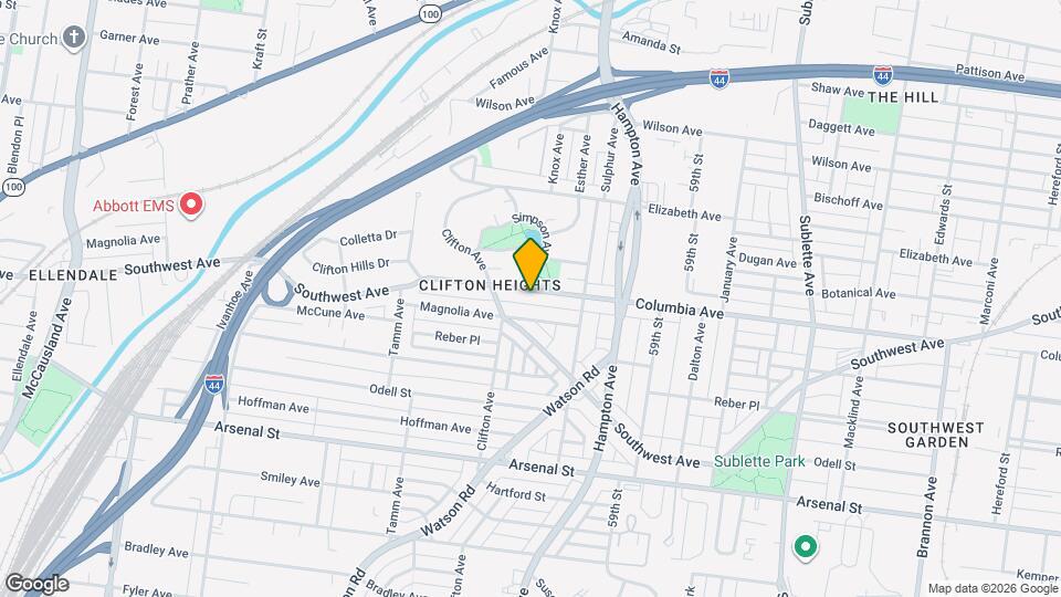 6114 Columbia Ave Map and Location Details