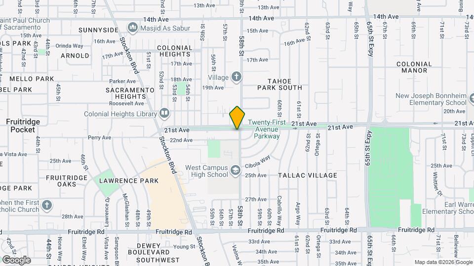 5708 21st Ave Map and Location Details