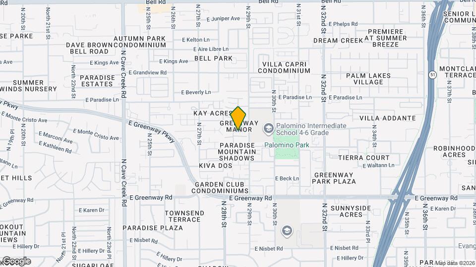 2822 E Kathleen Rd Mapa y Detalles de la Ubicación