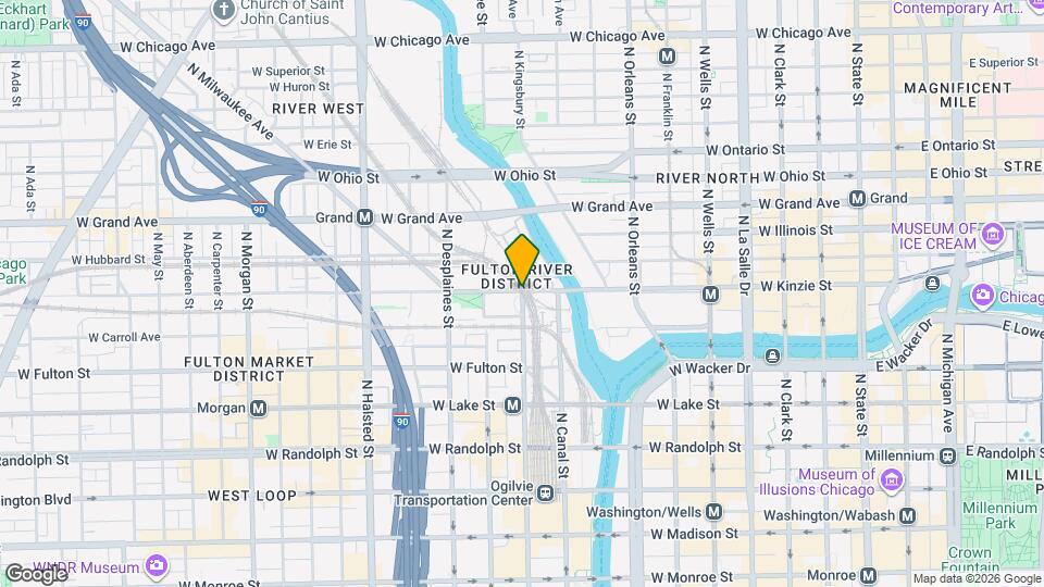 543 W Kinzie St Mapa y Detalles de la Ubicación