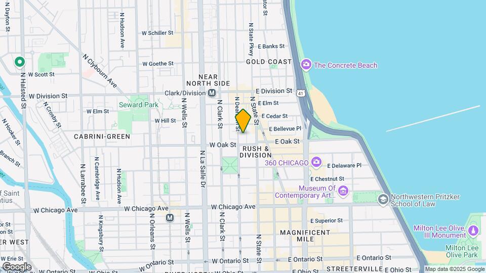1003-1021 N Dearborn St Map and Location Details
