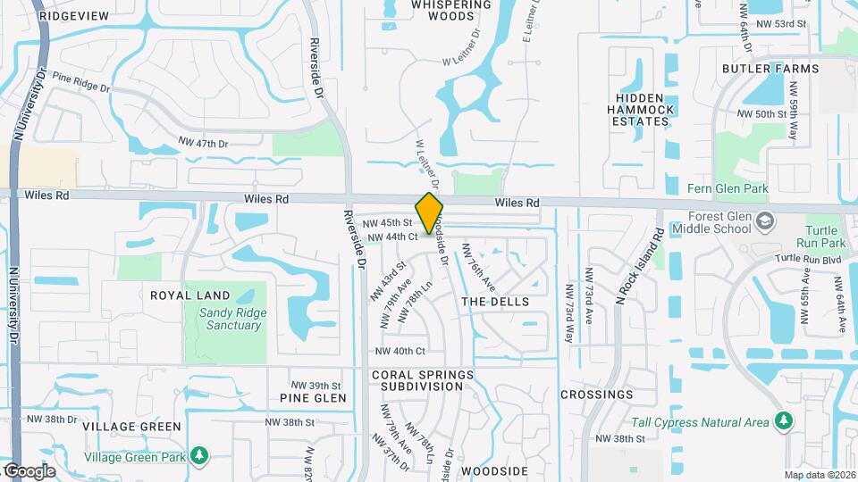 7800 NW 44th Ct Map and Location Details
