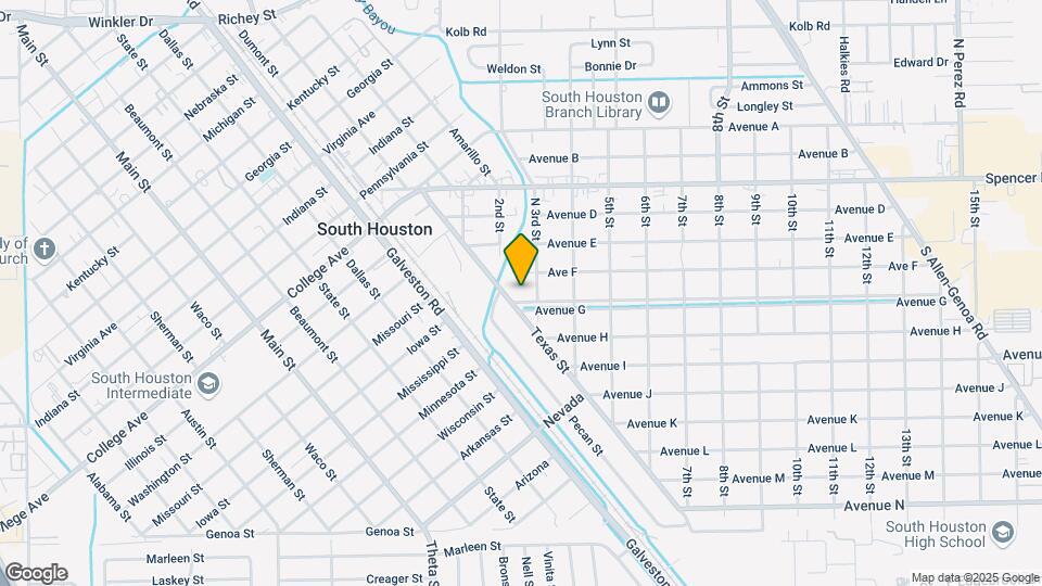 203 Avenue G Map and Location Details